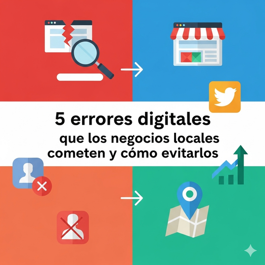 5 errores digitales que los negocios locales cometen y cómo evitarlos